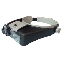 Loupe illuminée multi-puissance 1.5X-10X LED montée sur la tête Loupe