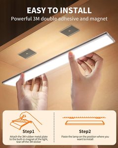 Luz LED ultrafina para gabinete de hogar inteligente, interruptor de microondas con atenuador de 3 colores, luz nocturna, Sensor de movimiento, Detector, la mejor oferta - Product Image 2