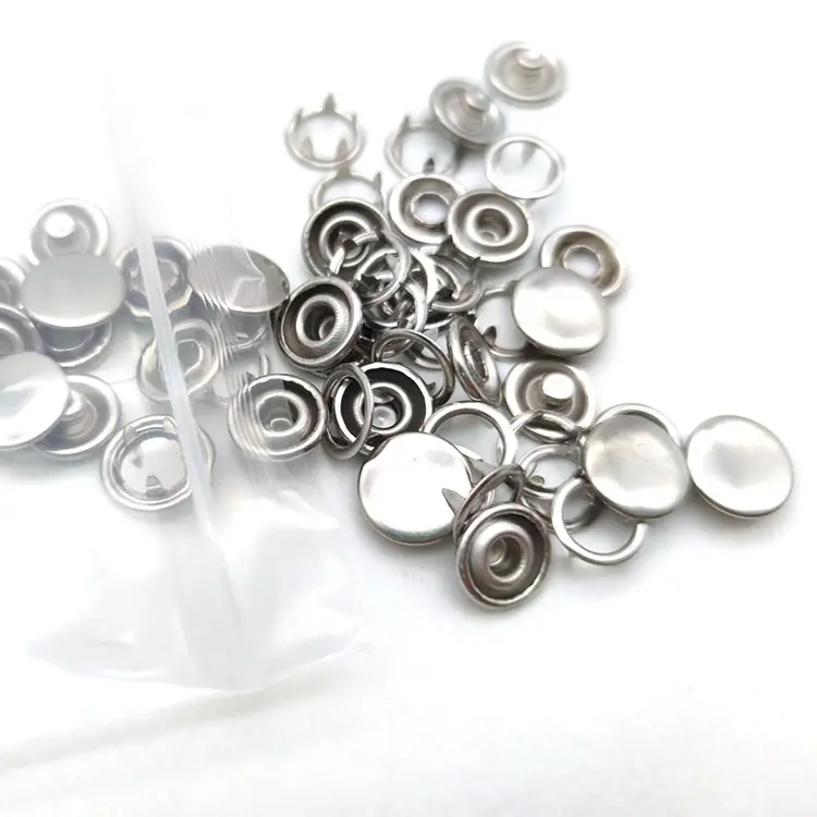 YYX metallo rame polo tipo pulsante 9mm bottoni automatici morsetti di fissaggio negozio metallo polo bottone a pressione cavo