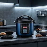 Cuisinière électrique à pression OEM 6L 1000W en acier inoxydable, multicuiseur 10-en-1, logo personnalisé, marque privée