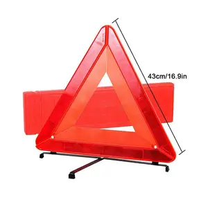 Warning Reflective Triangle Foldable Triangle Reflector Alerts Car Emergency Kit Roadside 43CM Warning Triangle With CE