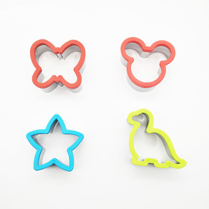 Động Vật Đầy Màu Sắc Hình Dạng Thép Không Gỉ <span class=keywords><strong>Sandwich</strong></span> Cookie Cutter Cho Trẻ Em - Product Image 2