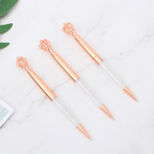 Stylo bille en métal cristal avec logo personnalisé, nouveau design, style sceptre de la reine, style couronne de la reine - Product Image 2