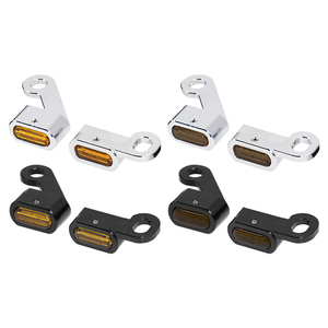 Indicatori di Direzione LED per Moto, 2 Pezzi, Luci di Marcia Ambra, Mini Lampada Omologata <span class=keywords><strong>E</strong></span> per Harley Sportster XL883 1200 72 48 2004-2024 - Product Image 2