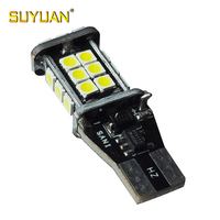 Petite ampoule LED pour voiture W16W 12V T15 921 3030-24 feu de signalisation LED feu arrière