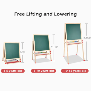 Tableau noir à cadre en A personnalisé chevalet de tableau noir pliant magnétique double face tableau d'affichage à craie encadré tableau d'affichage - Product Image 3