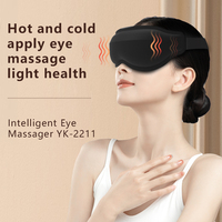 Santé électrique chauffage vibrant masseur oculaire 4 vitesses compresse chaude Fatigue masque pour les yeux pour dormir Massage des yeux
