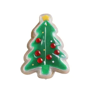 Penghangat tangan Mini Gel es pak, dapat dipakai ulang bentuk pohon Natal panas Microwave saku