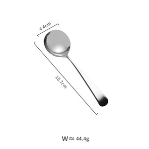สร้างสรรค์304สแตนเลสรอบช้อนที่มีสีสันจับสไตล์เกาหลีช้อนซุป - Product Image 6