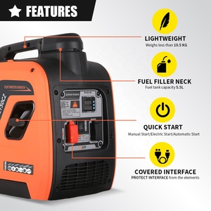 Generador Portátil de Gasolina de Arranque Manual TieKeHan, 1000W, 5.5L, Silencioso, 4 Tiempos, Inversor, para Camping - Product Image 5