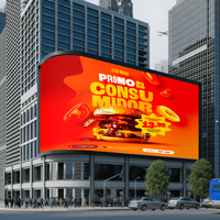 Layar LED Iklan Digital Luar Ruangan P2.5 7680Hz untuk Trailer Billboard Iklan Komersial