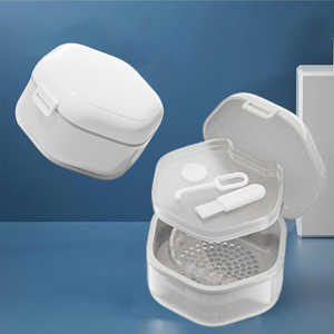 Lưu giữ trường hợp hàm răng giả leakproof chủ miệng bảo vệ, ba lớp du lịch, hộp, răng aligner cho nhà sử dụng làm sạch - Product Image 3