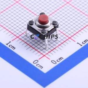 K2-1110DP-A4SW-04 Tactile Switch Through hole Component (THT) Switch Single Pole Single Throw Round Button 2.5N Through Hole - Product Image 1