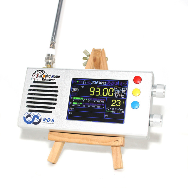 TEF6686 3.2 inch display full band FM/MW/shortwave HF/LW radio receiver