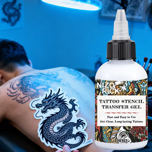 Gel de Transferencia para Plantillas de Tatuajes, Marca Privada, Personalizado, de Secado Rápido, Larga Duración, Fácil Aplicación, Uso Corporal, con Aloe Vera - Product Image 1