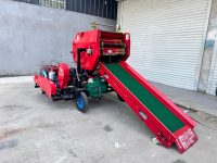 Enrouleur de balles compact à moteur diesel pour ensilage agricole, automatique, haute efficacité, usage intensif, professionnel