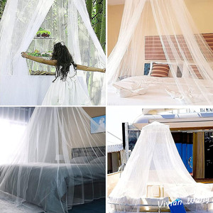 Red de cortina colgante, aro redondo de princesa, dosel de cama transparente, para cama mosquitera, tamaño King Circular - Product Image 4