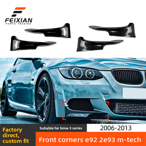 Para <span class=keywords><strong>BMW</strong></span> Serie 3 Coupé E92 E93 M-Tech <span class=keywords><strong>Modelos</strong></span> 2006-2013, Alerón Delantero, Esquina del Parachoques, Modificación Exterior, Autoadhesivo - Product Image 1