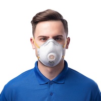 Masque respiratoire industriel certifié FFP2 EN149, tissu non tissé, charbon actif, 4 couches, jetable, avec pince-nez réglable