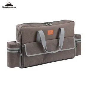 Campingmoon Outdoor Oversize Multifunctionele Camping Versnellingen Picknick Barbecue Draagbare Handgrepen Canvas Opbergtas