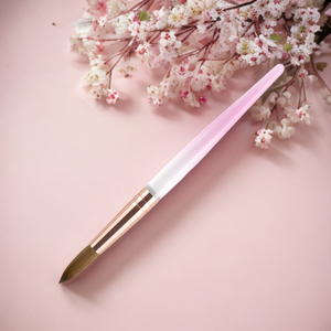 Jieniya <span class=keywords><strong>2023</strong></span> Pinceles de <span class=keywords><strong>Uñas</strong></span> <span class=keywords><strong>Acrílicas</strong></span> Profesionales de Alta Calidad, Transparentes, con Mango de Cristal Rosa, 100% Kolinsky - Product Image 4