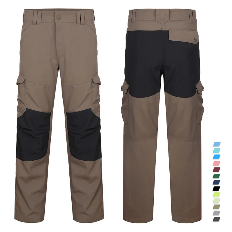 Custom Outdoor Carpenter Schilder Werkkleding Broek Mannen Wandelen Elastische Jacht Bouw Multi-Zakken Uniformen Cargo Broek