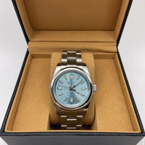 Reloj Mecánico Nuevo NH35, Deportivo, Esfera Azul, Multifunción, Correa de Acero, Casual para Hombre, Ligero y Fresco - Product Image 6