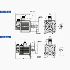 PrimoPal teknolojisi toptan fiyat 10nm 12nm 1500w <span class=keywords><strong>Servo</strong></span> motorlar kiti CNC <span class=keywords><strong>Servo</strong></span> <span class=keywords><strong>Motor</strong></span> ile fren - Product Image 5