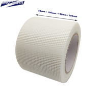 ANST WMWGD-04 10*10 25M Ruban en maille de fibre de verre platine résistant aux alcalis Rouleau blanc Haute auto-adhésivité -70 +550C Cloison sèche