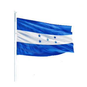 Bandera nacional del <span class=keywords><strong>país</strong></span> de Honduras 3x5 'u <span class=keywords><strong>otro</strong></span> tamaño Banderas de poliéster personalizadas Bandera blanca azul 5 estrellas - Product Image 1