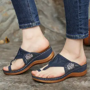 Fashion Slippers Black Sandals Woman's Flip Flops Summer Open Toe Slippers Flip Flops Sandals for Women