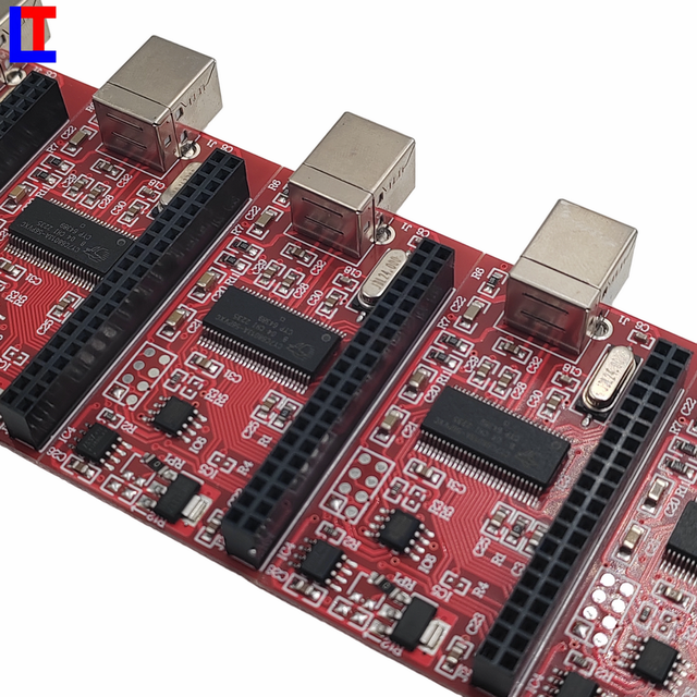 LT 4-Port PoE Ethernet Switch Mobile Phone Charging Controller Board PCB Assembly 12V 24V DC Motor Controller PCBA ISO9001