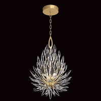 Lustre moderne de luxe personnalisé en forme de feuille, structure en laiton avec pendentifs en cristal pour salon, chambre à coucher, décoration intérieure