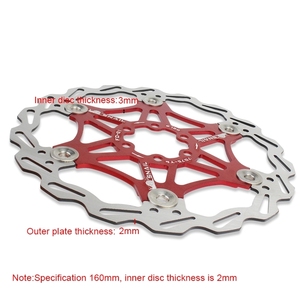Frein à disque en alliage d'aluminium 203Mm 180Mm 160Mm Frein à disque flottant pour vélo de poche Vtt Mountain Bike And Rout Bikes Part - Product Image 6