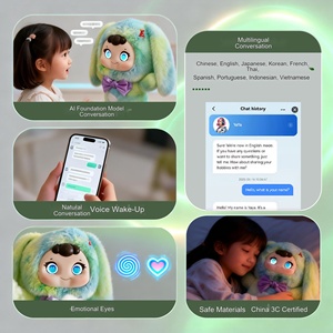 Grand <span class=keywords><strong>robot</strong></span> éducatif en peluche avec assistant vocal, chansons interactives et jeux éducatifs pour enfants - Product Image 6
