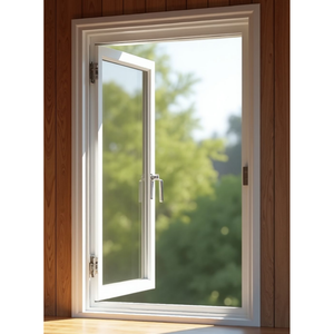 Fenêtre à battant en aluminium certifiée NFRC ALUFRONT avec grilles, fenêtre à économie d'énergie pour bâtiments résidentiels - Product Image 4