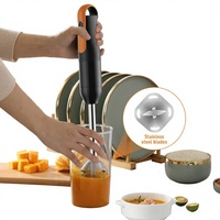 Mixeur Plongeant Électrique Multifonctionnel Portable pour la Maison et les Aliments pour Bébé, 800W, avec Tige en Acier Inoxydable