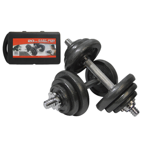 調整可能な40kgジムフィットネスバーベルアイアングリップ15kgダンベルフリー重量競争力のある価格 - Product Image 1