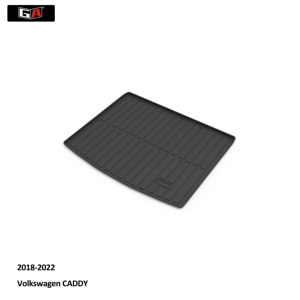 Cómoda alfombrilla antideslizante para maletero de coche, resistente a la suciedad, forro de carga para maletero para Volkswagen <span class=keywords><strong>CADDY</strong></span> 2018-2022, 2017 - Product Image 1