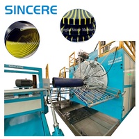 HDPE PP PPR PLC Einschneckenextruder mit Motorgetriebe, Fernbedienung, Großkaliber-Hohlwand-Strukturrohr, Automatisches Wellrohr-System