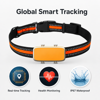 Collier GPS intelligent 4G pour animaux de compagnie, suivi en temps réel, charge magnétique, étanche, moniteur de santé pour chiens et chats