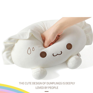 Linda almohada de felpa comida divertida sopa Bola de masa hervida animales de peluche juguetes suaves abrazando regalos niños juguete blanco al por mayor Bola de masa hervida <span class=keywords><strong>spam</strong></span> felpa - Product Image 4