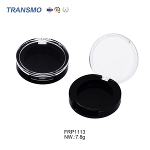 Conteneur rond compact en plastique avec couvercle transparent, étui vide pour crème blush, pour emballages cosmétiques et de parfums - Product Image 3