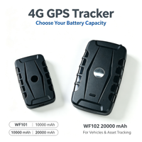 Traceur GPS magnétique intelligent 4G pour flotte d'entreprise WF101 WF102, longue autonomie, double capacité de batterie