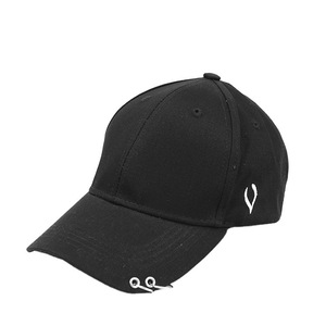 <b>Baseball</b> <b>Cap</b> Unisex Cotton White <b>Black</b> With Metal Ring Casual Hat - Product Image 5