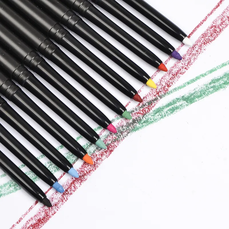 Eyeliner rétractable étanche pour ligne d'eau, étiquette privée, 12 couleurs, livraison gratuite