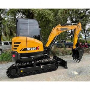 Excavadora Usada con Motor Original, Excavadora Hidráulica Sy35C, Excavadora de Cadenas Usada, Maquinaria de Construcción - Product Image 6