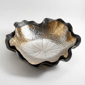 จานอลูมิเนียมเคลือบเงาหรูหราหรูหราหรูหราหรูหราสง่างามสง่างามสง่างามถ้วยเสิร์ฟแบบหรูหรา - Product Image 1