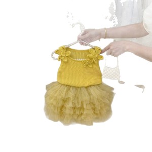 Baby Girl Knitted Camisole Mesh Tutu Two Piece Set Breathable Summer Outfit - Product Image 5