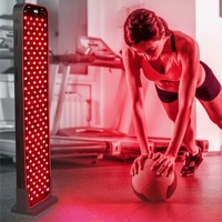 BM H Vente en gros OEM ODM Panneau de luminothérapie LED rouge à commande vocale pour visage, corps, tête, pieds, sans scintillement, usage domestique US/IT/ZA